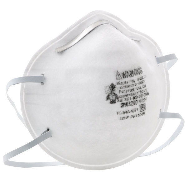 3M 8200 N95 Particulate Respirator - 20/Pcs