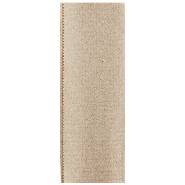 Pacific Blue Basic Recycled Brown 1-Ply M-Fold Paper Towel - 4000/Case