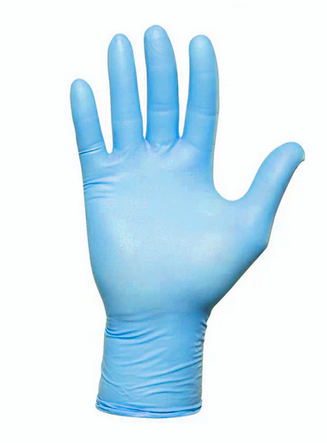 4 mil Industrial Vinyl Gloves, Powder-Free, Blue